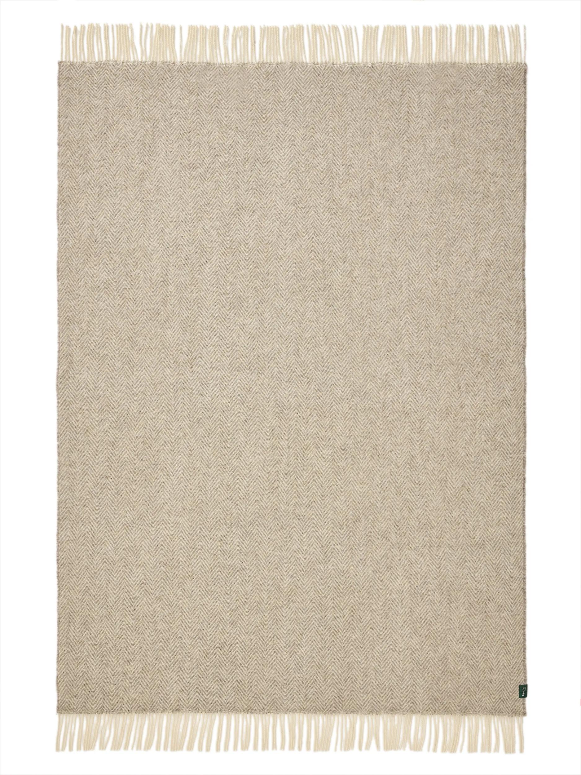 Couverture en laine Bianca gris