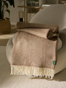 Couverture en laine Bianca Brown