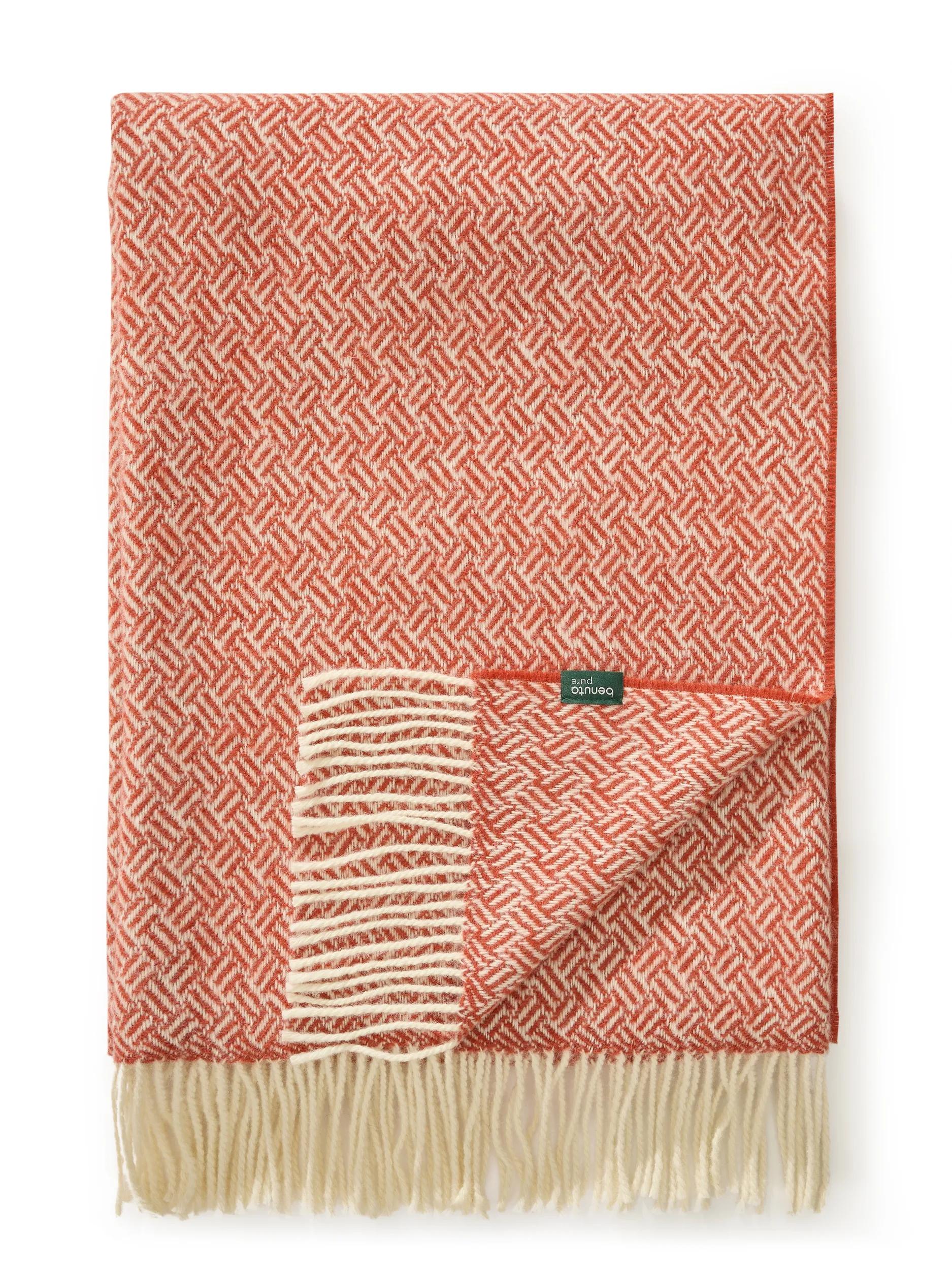 Couverture en laine Bianca rouge