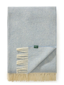 Couverture en laine Bianca bleue