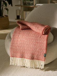 Couverture en laine Bianca rouge