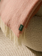 Couverture en laine Bianca Rose