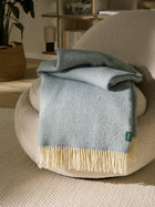 Couverture en laine Bianca bleue