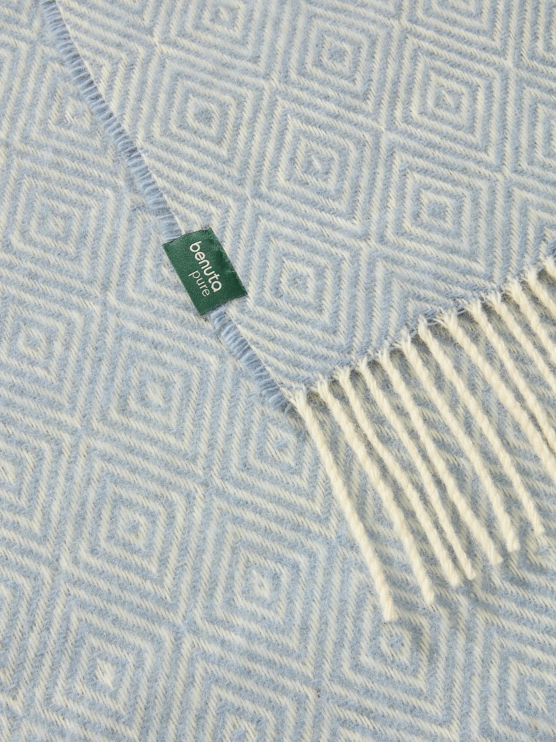 Couverture en laine Bianca bleue