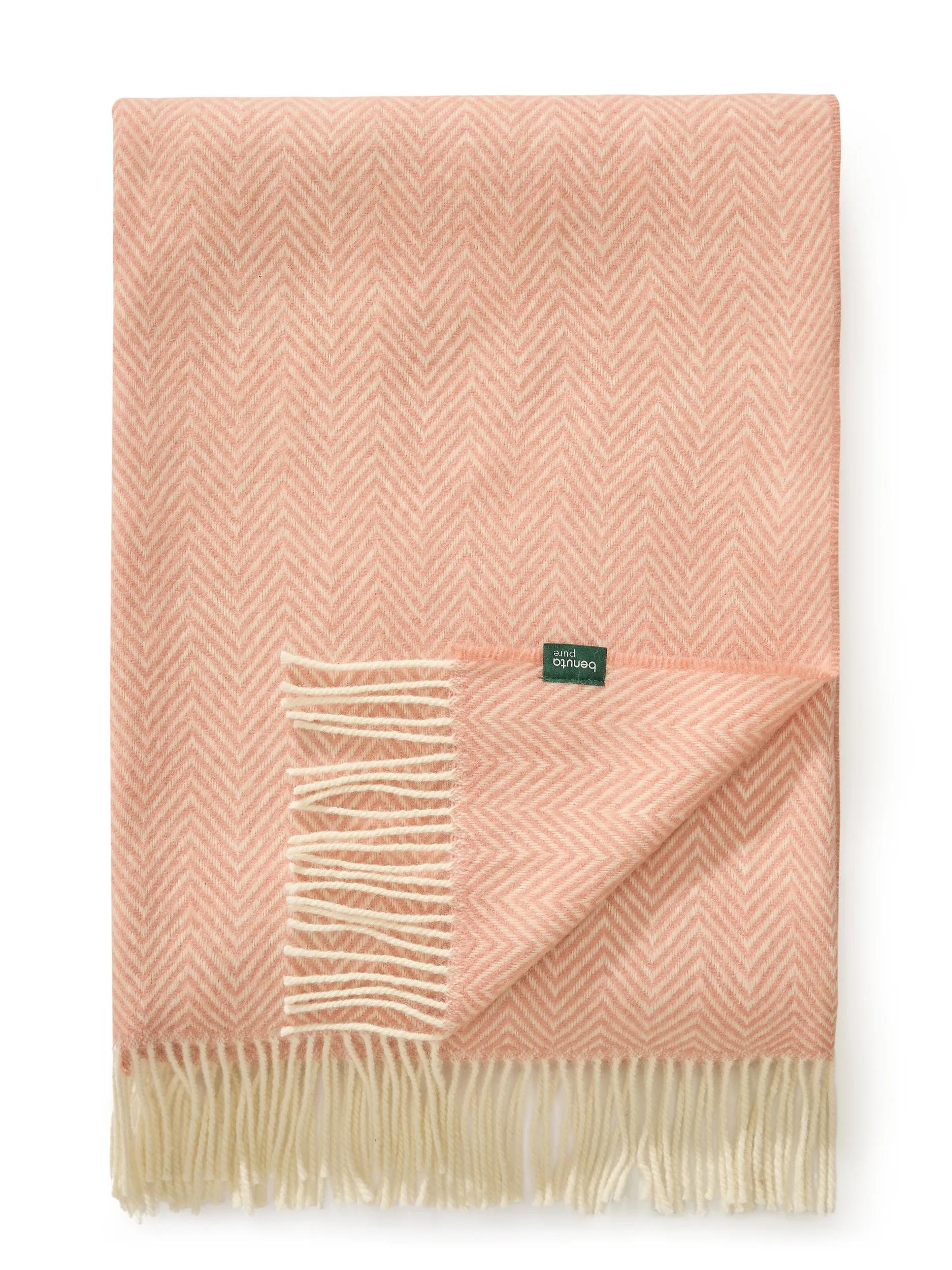 Couverture en laine Bianca Rose