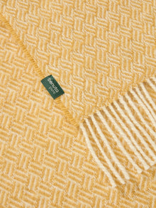 Couverture en laine Bianca jaune