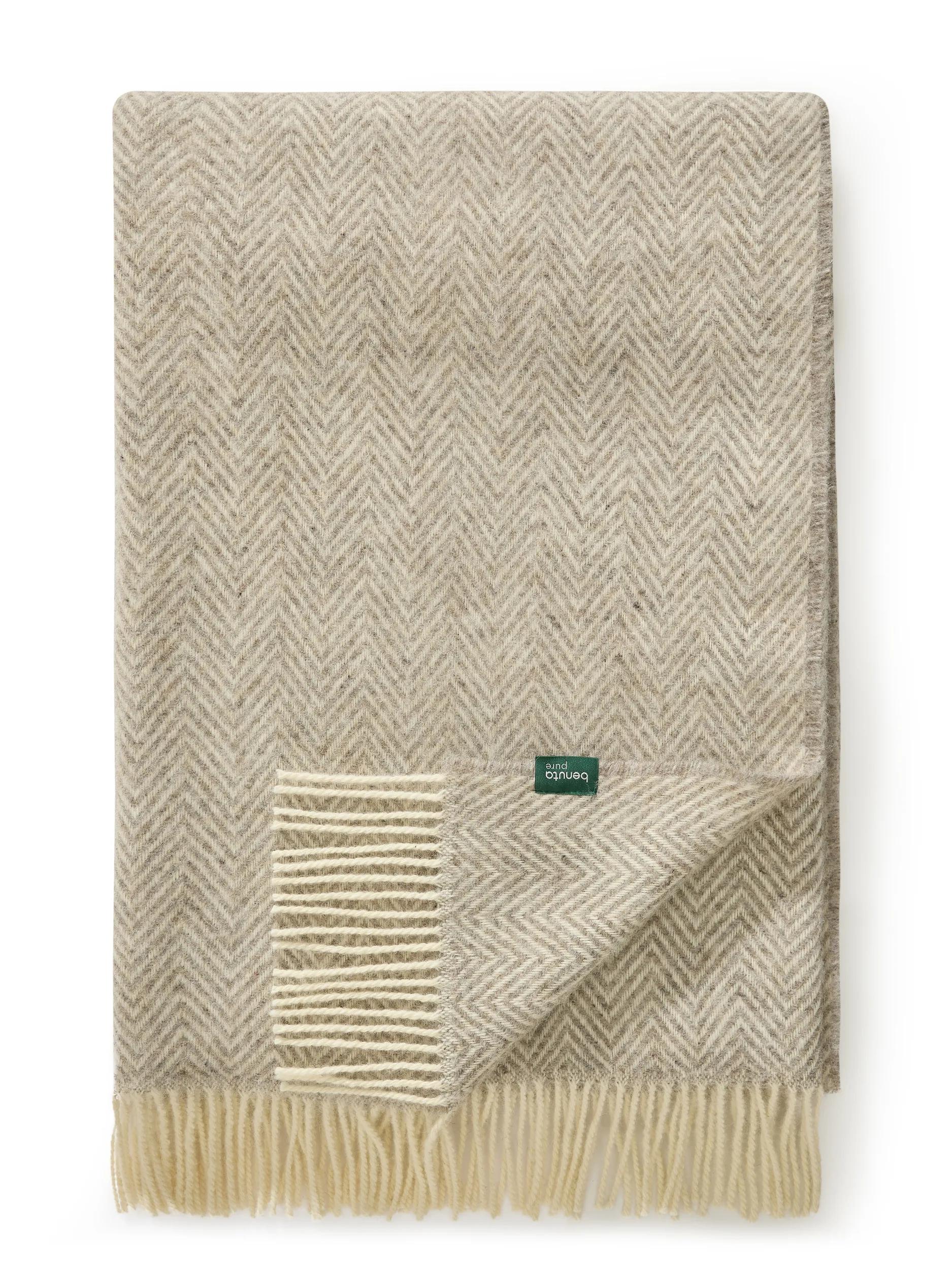 Couverture en laine Bianca gris