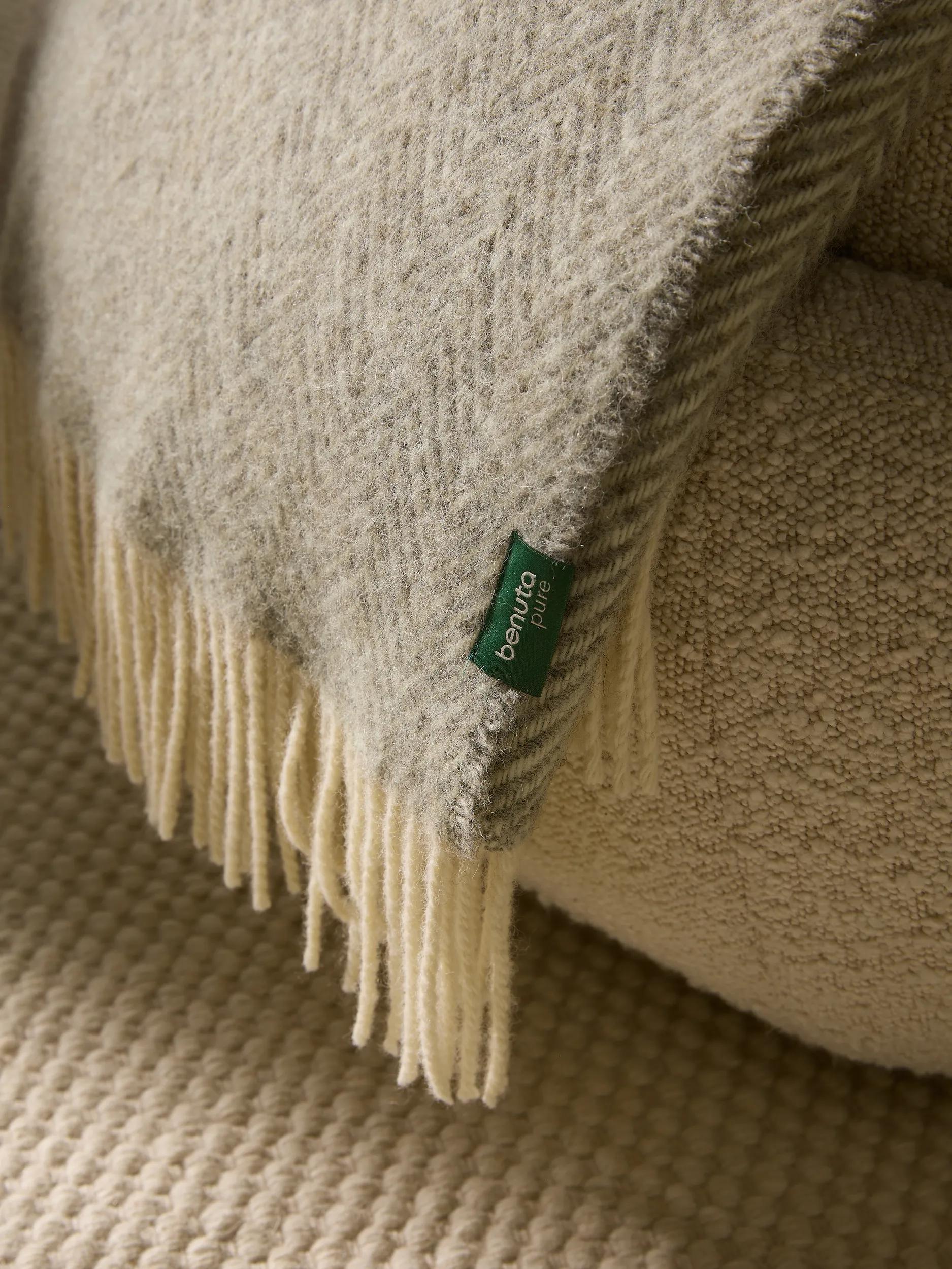 Couverture en laine Bianca gris