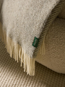Couverture en laine Bianca gris