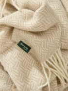 Couverture en laine Bianca beige