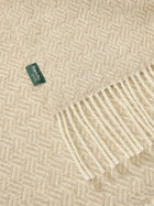 Couverture en laine Bianca beige