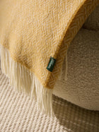 Couverture en laine Bianca jaune