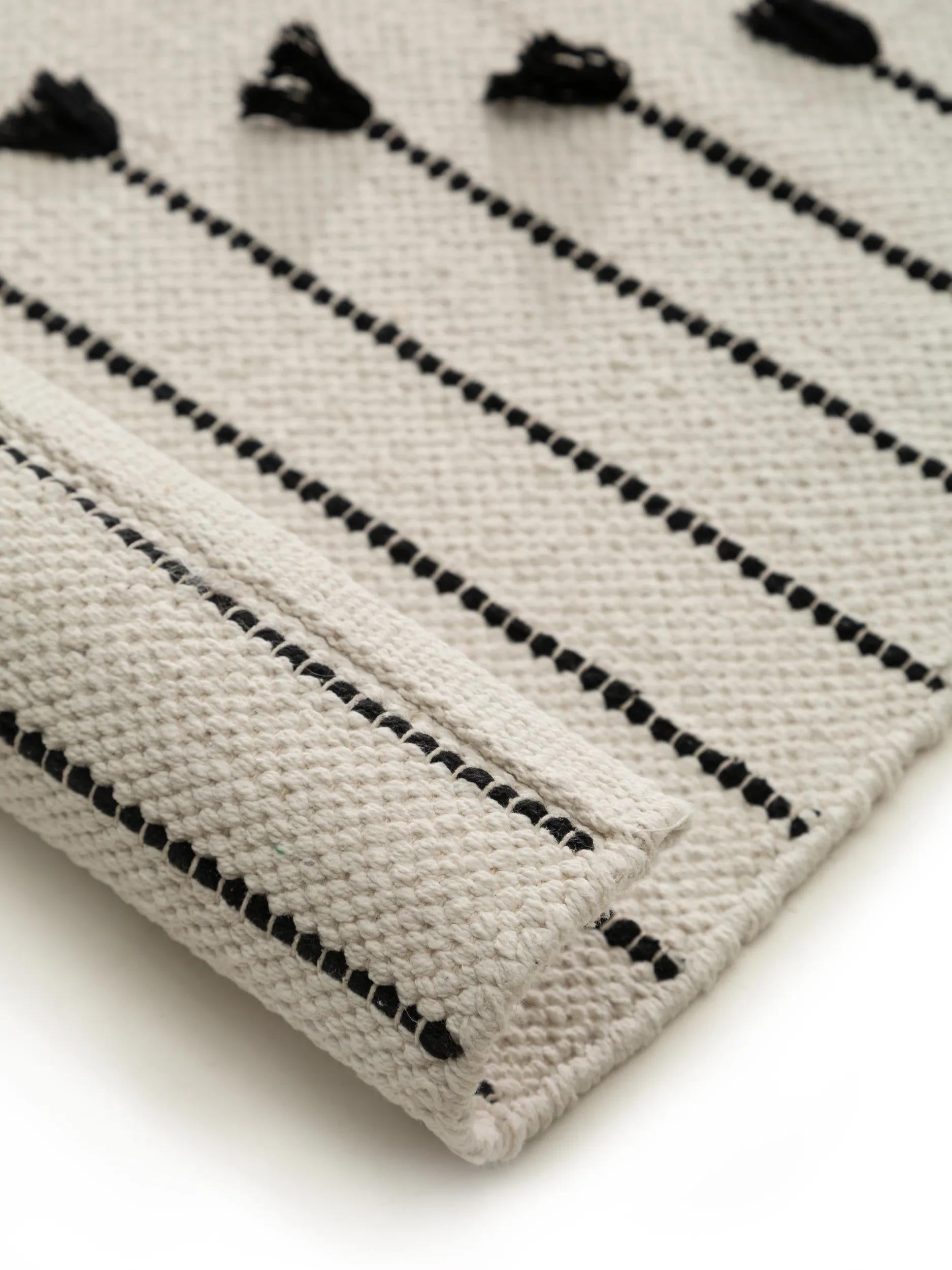 Cotton Rug Bo Ivory