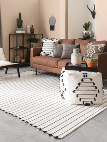 Cotton Rug Bo Ivory