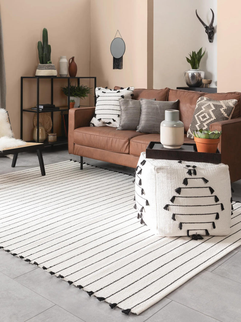 Cotton Rug Bo Ivory