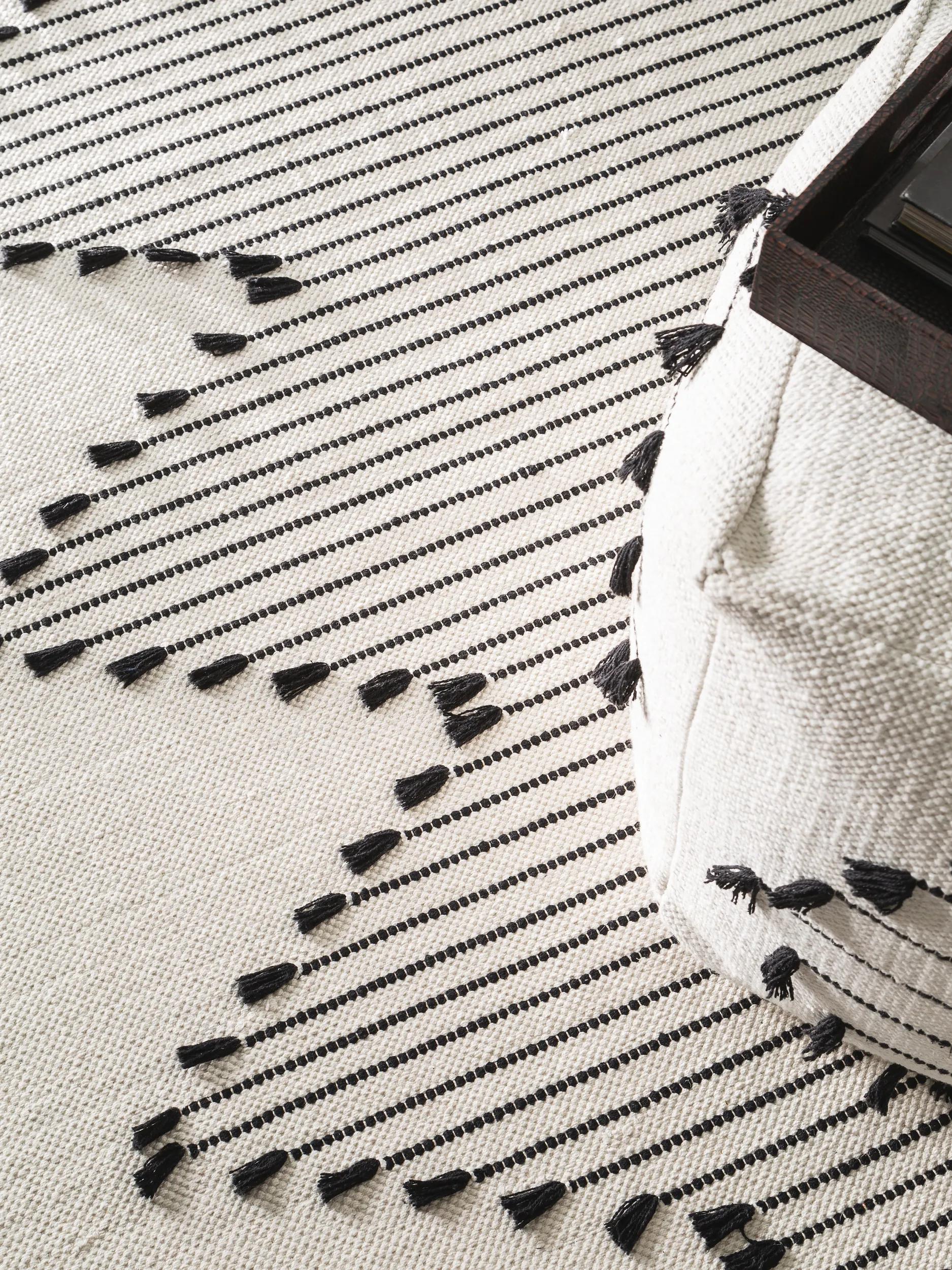 Cotton Rug Bo Ivory