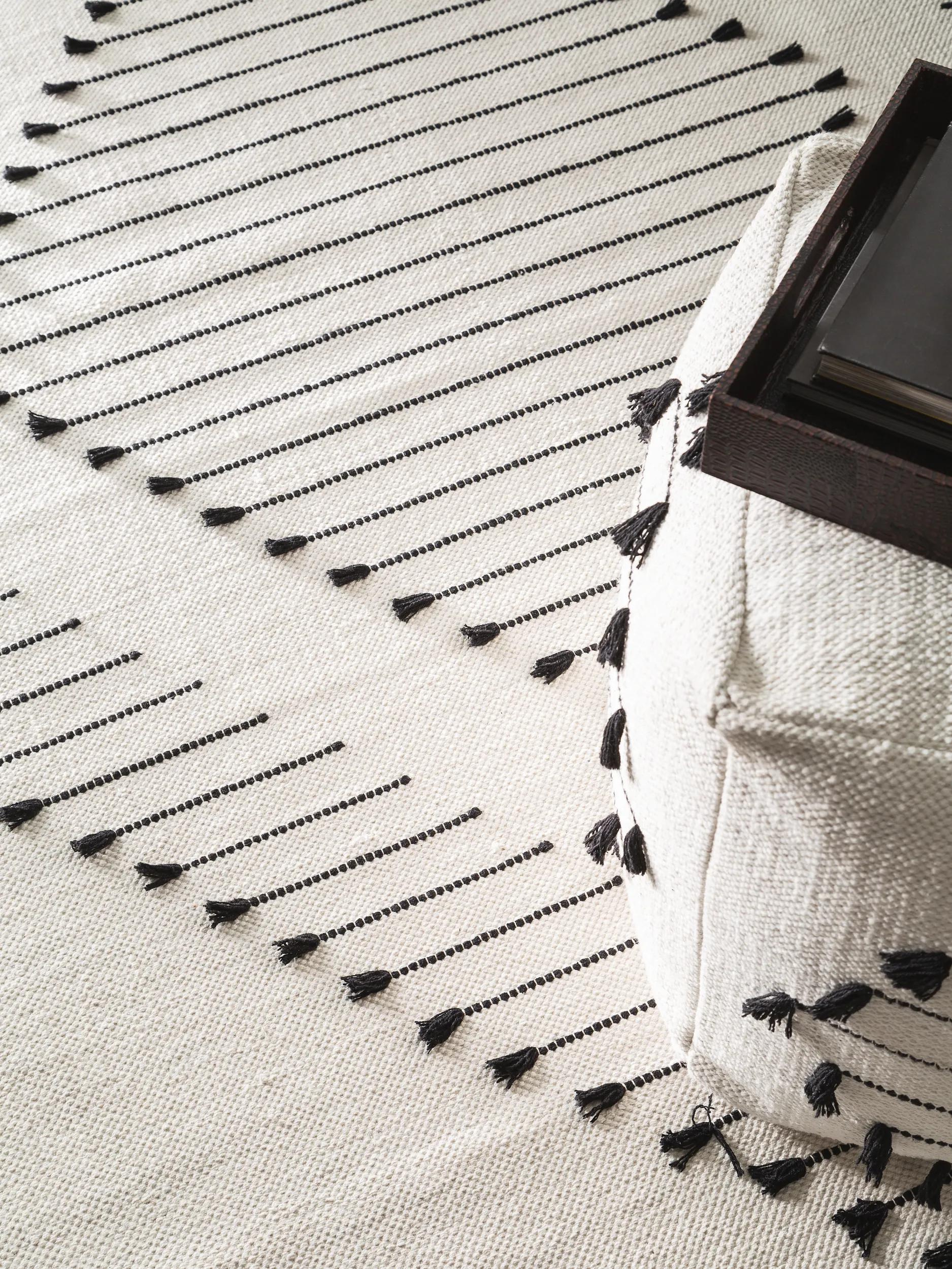 Cotton Rug Bo Ivory