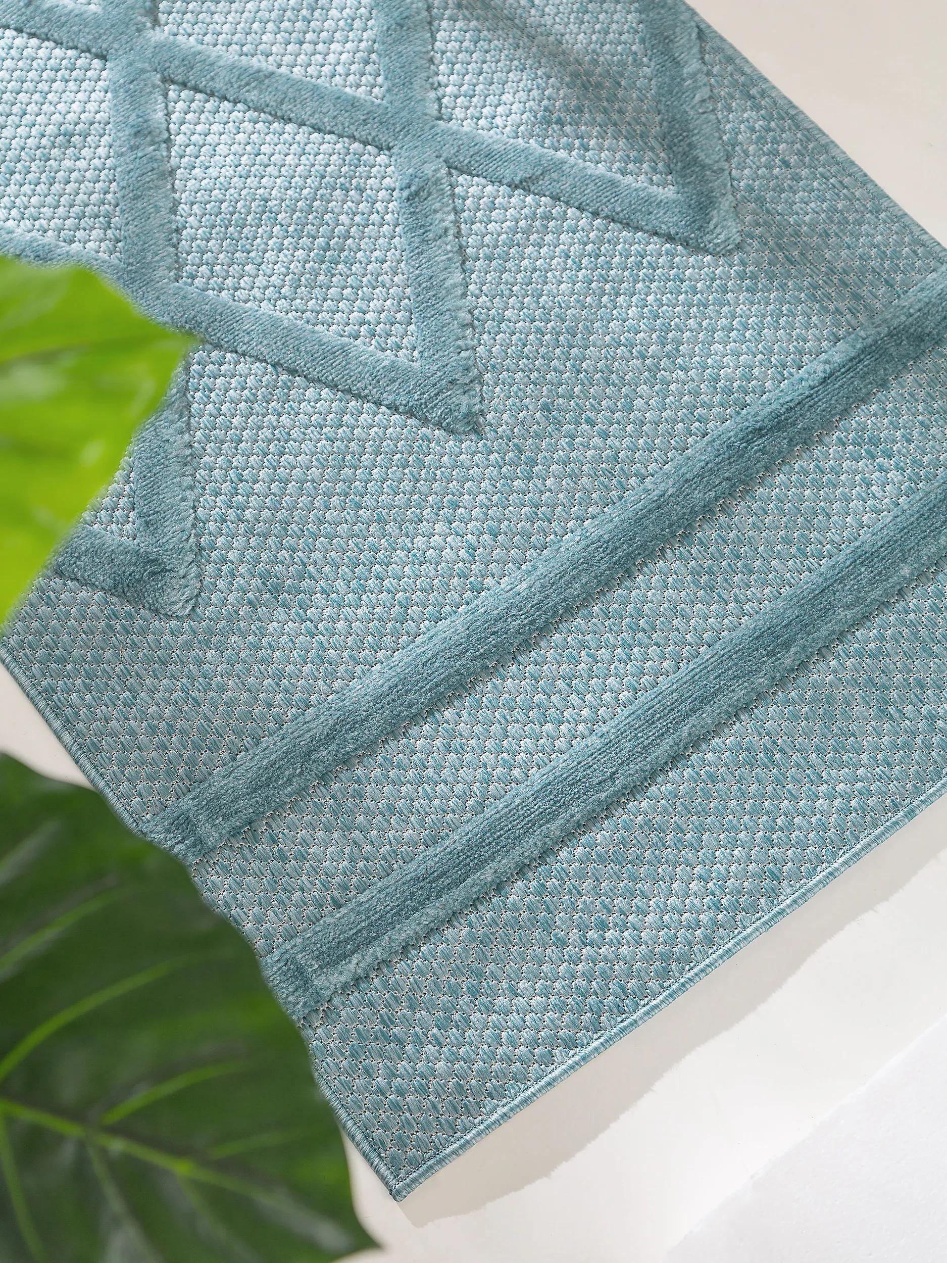 In- & Outdoor Rug Bonte Turquoise