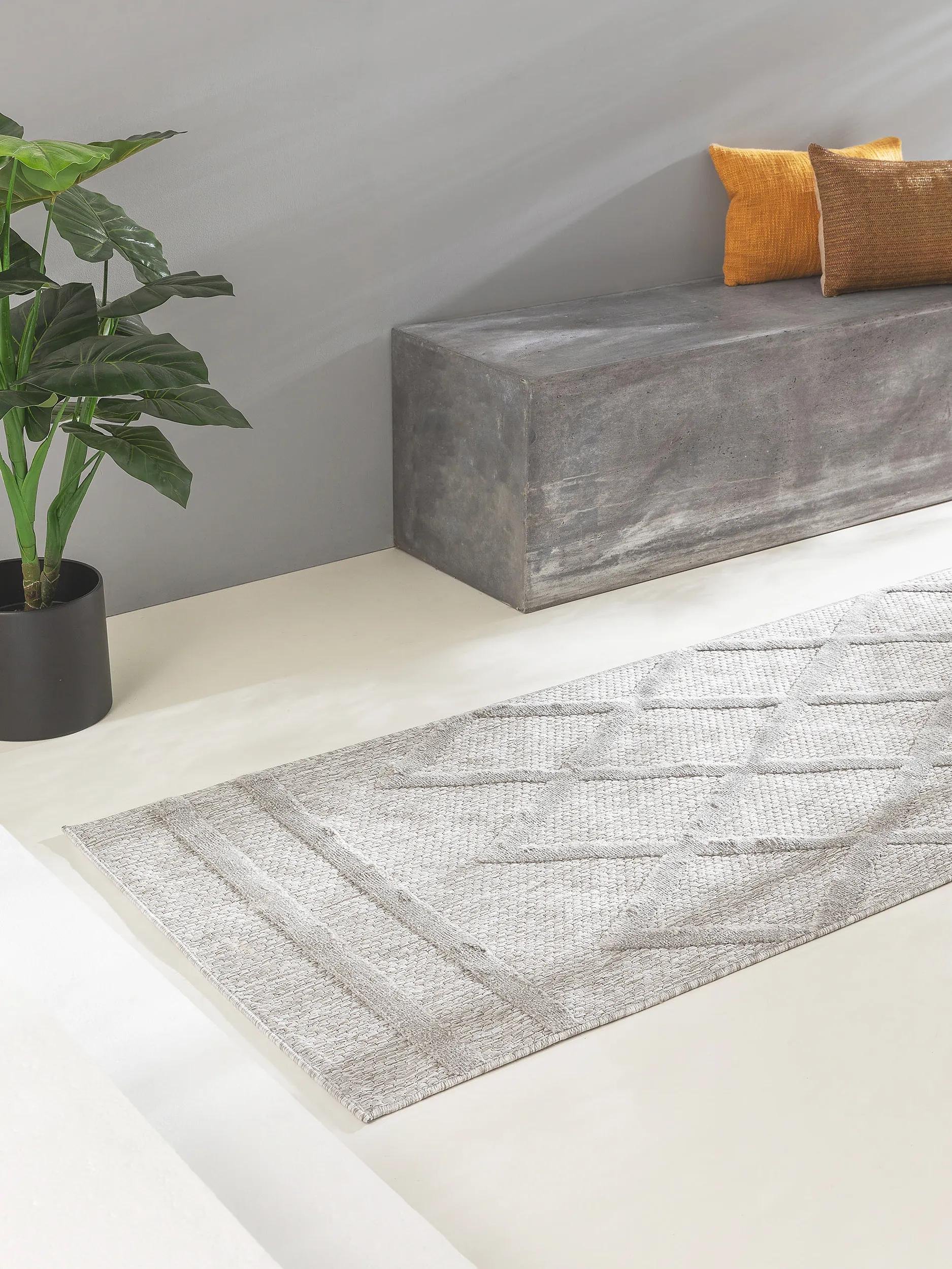 In- & Outdoor Rug Bonte Light Grey