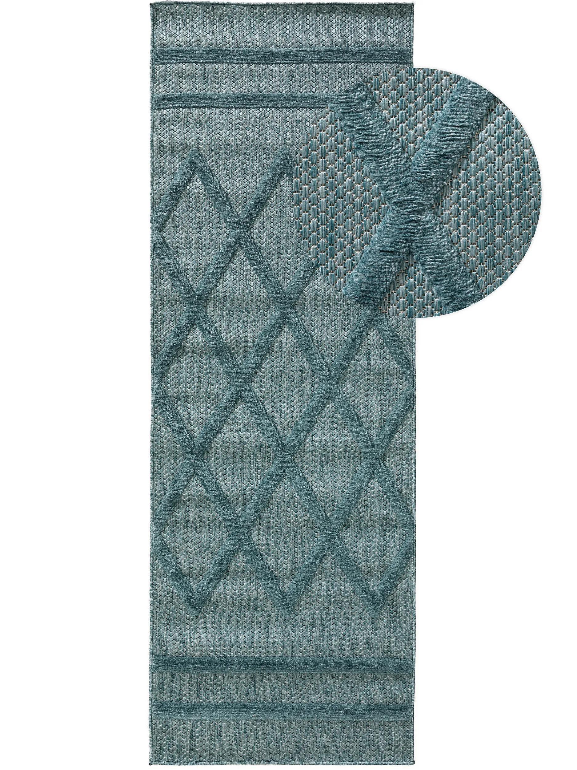 In- & Outdoor Rug Bonte Turquoise