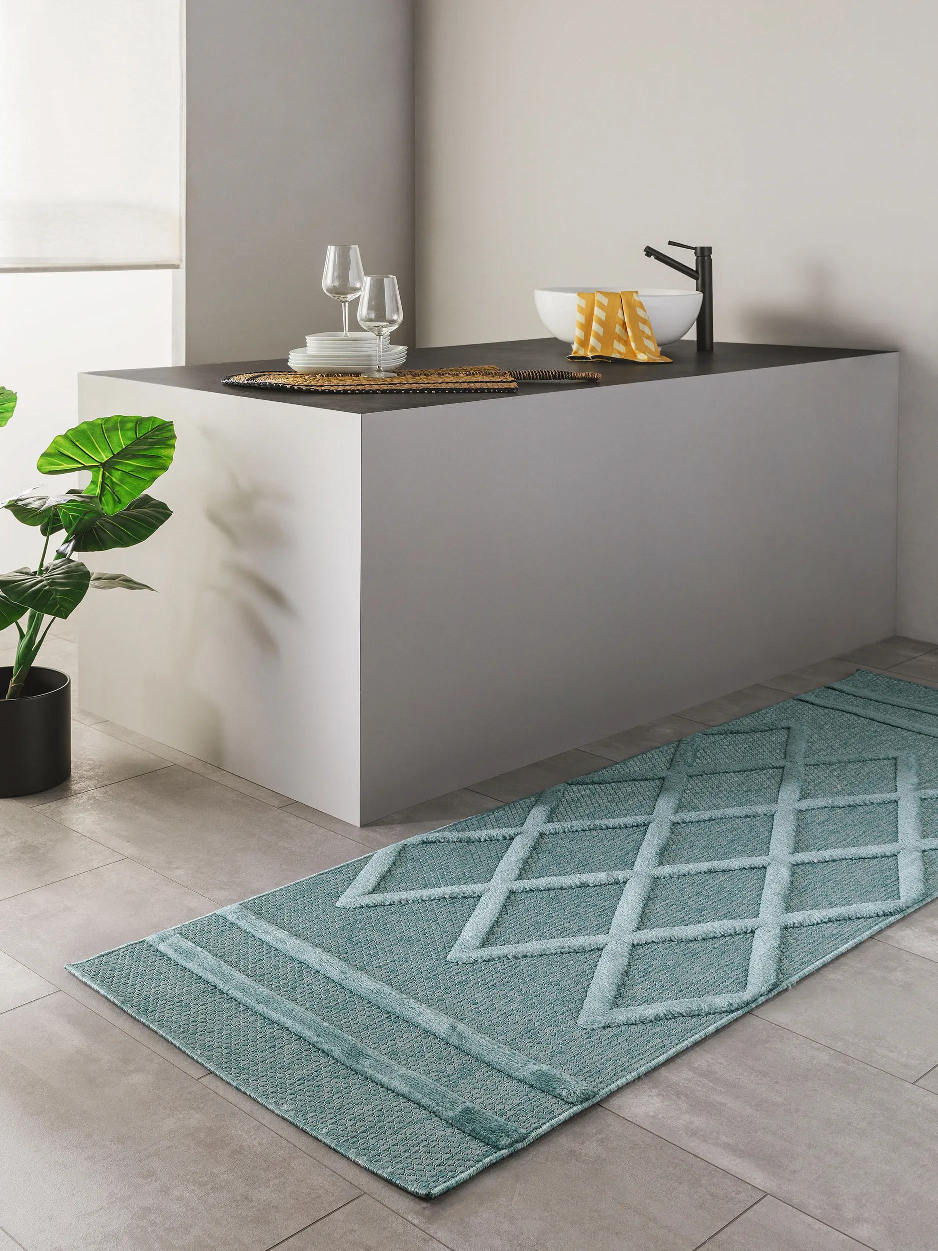 In- & Outdoor Rug Bonte Turquoise