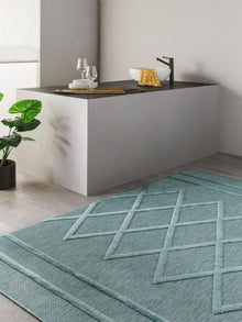 In- & Outdoor Rug Bonte Turquoise
