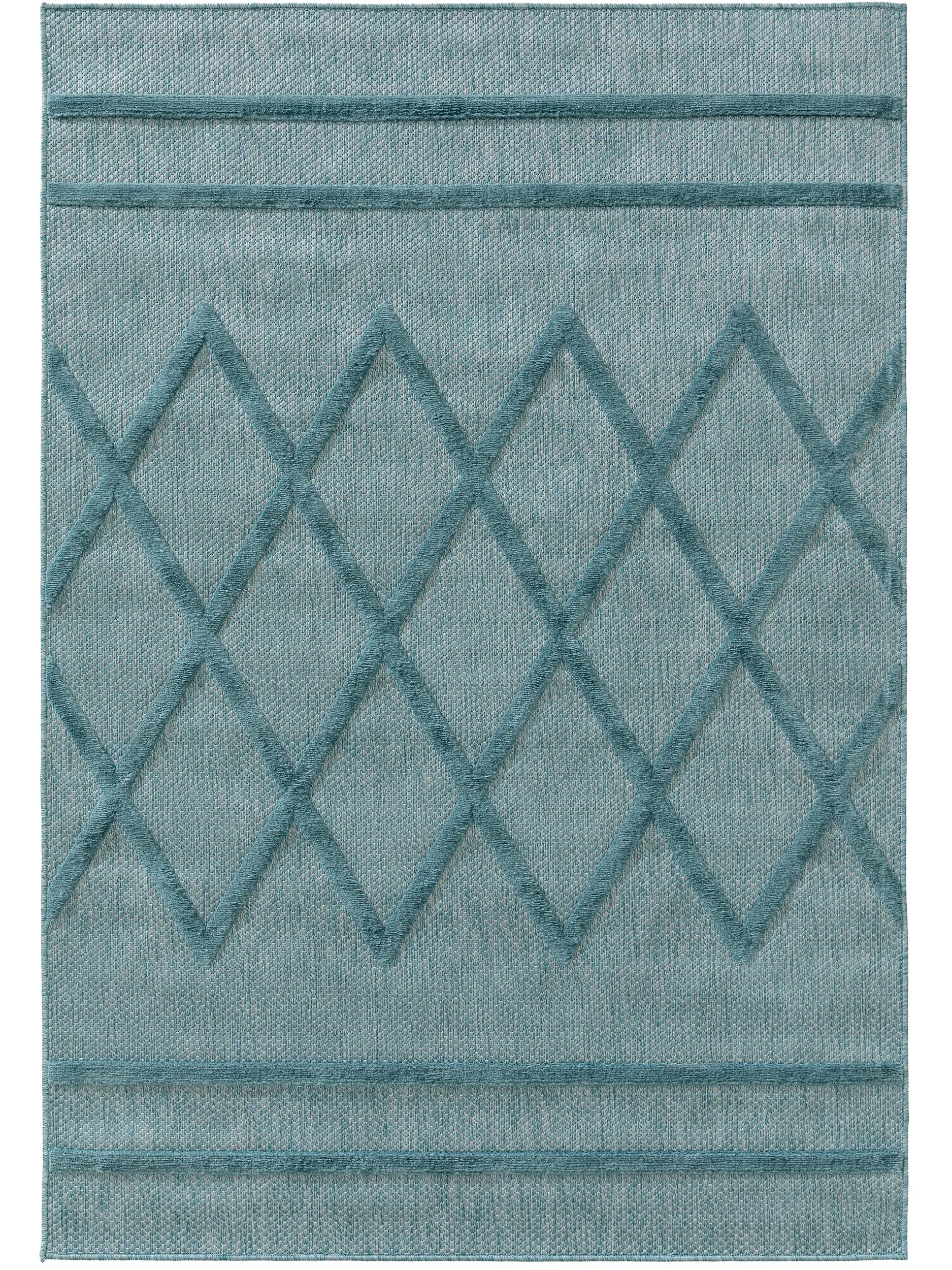 In- & Outdoor Rug Bonte Turquoise