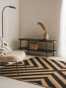 Jute Rug Britt Black