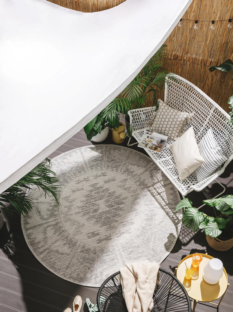 Alfombra para interior y exterior Bronco Gris