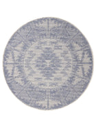 In- & Outdoor Round Rug Bronco Dark Blue