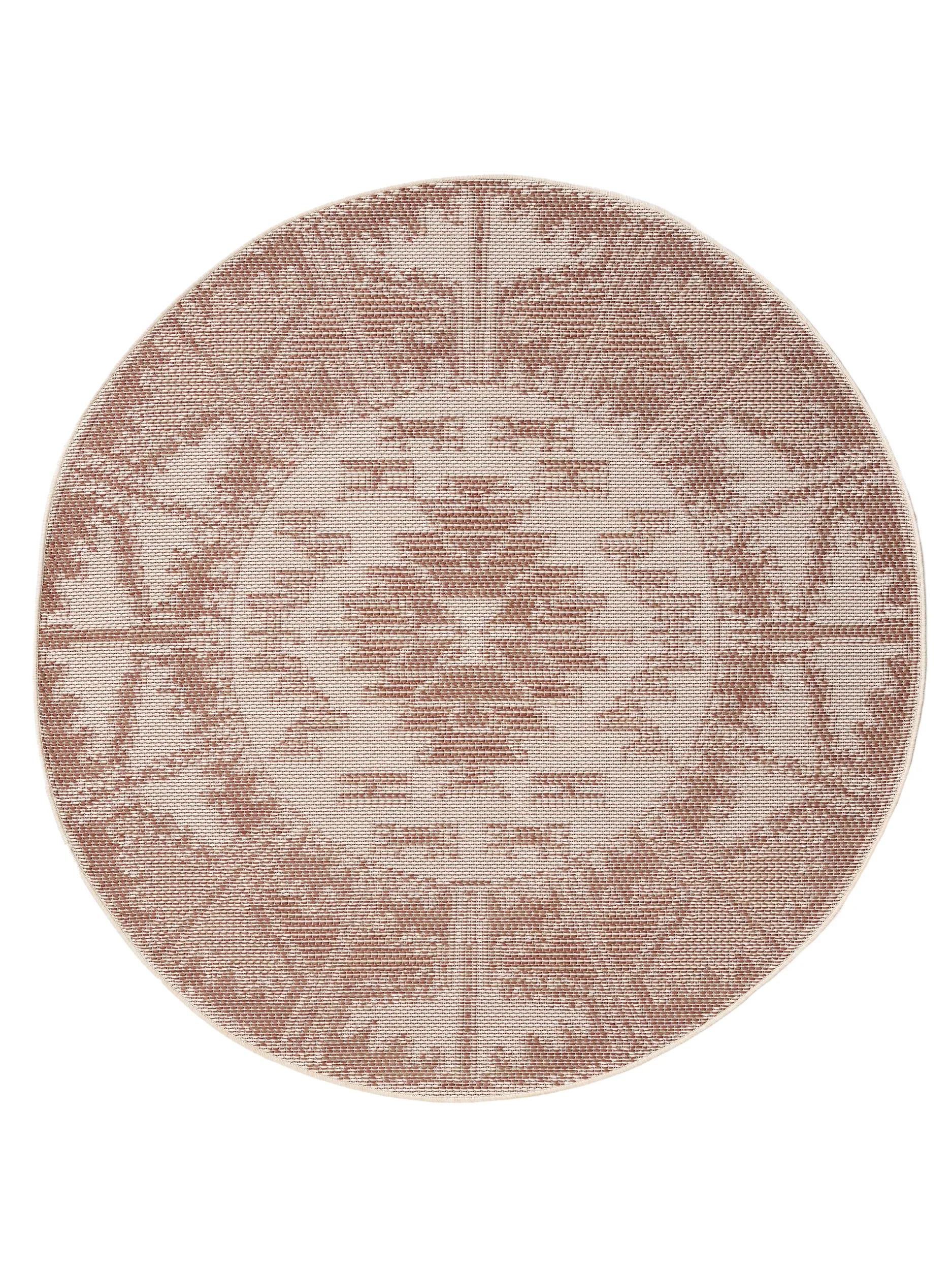 In- & Outdoor Round Rug Bronco Terracotta