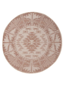 In- & Outdoor Round Rug Bronco Terracotta