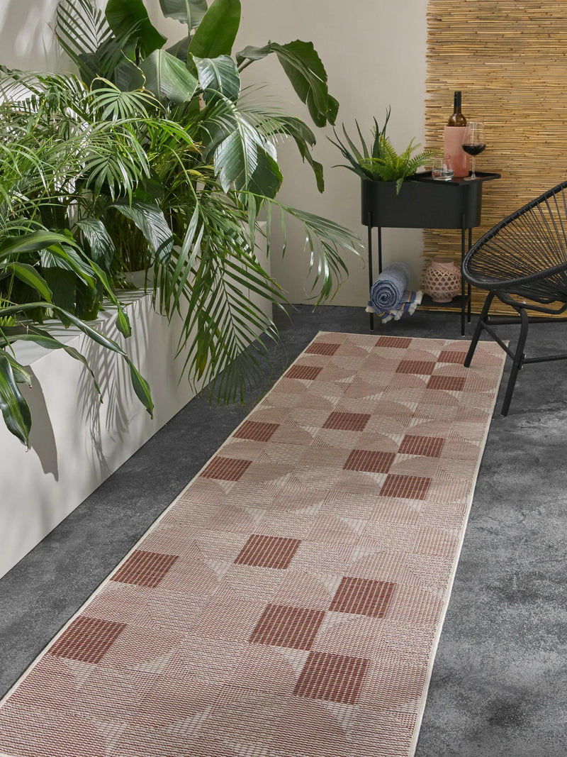 In- & Outdoor Runner Bronco Terracotta