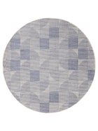 In- & Outdoor Round Rug Bronco Dark Blue