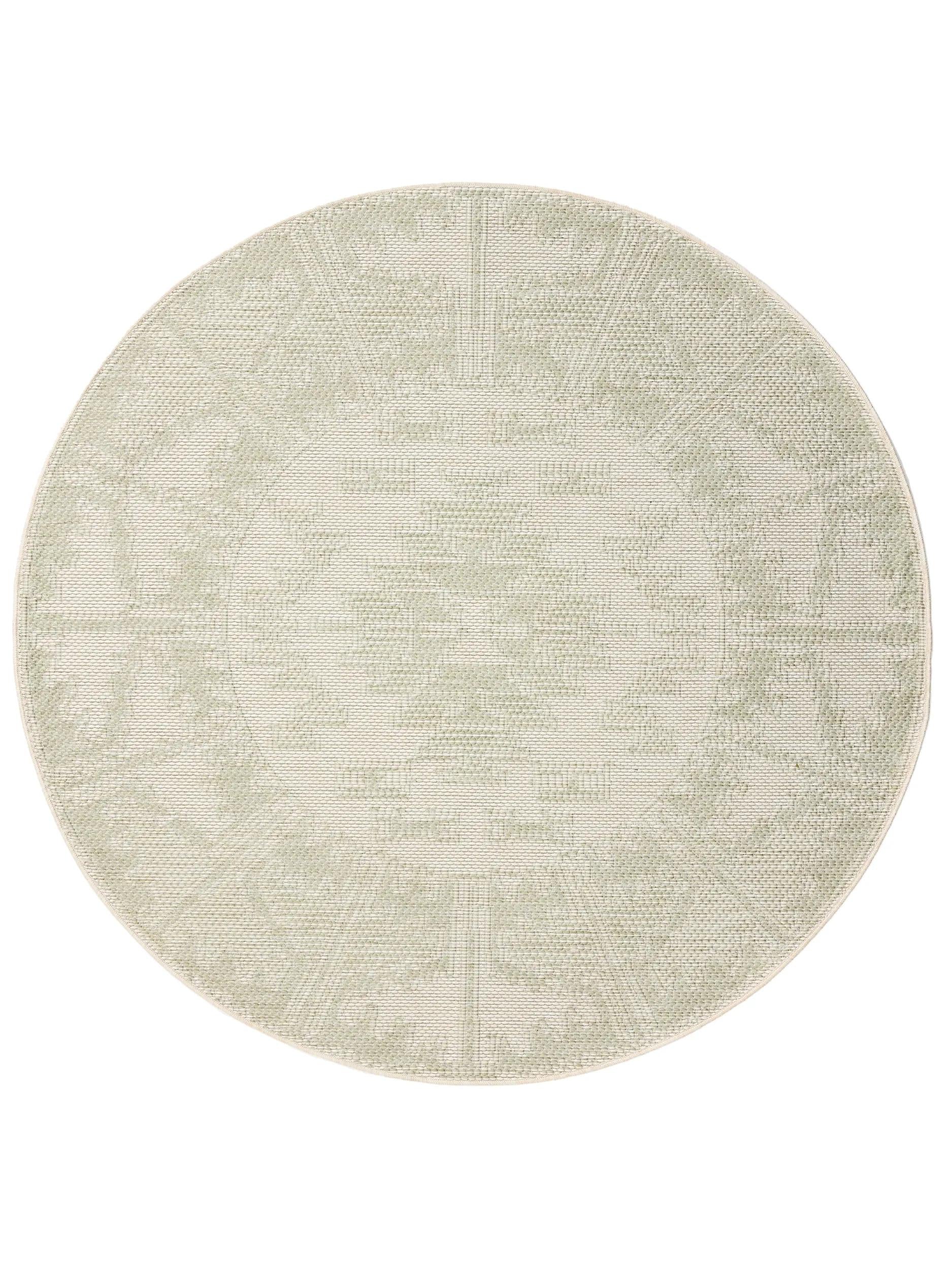 In- & Outdoor Round Rug Bronco Mint