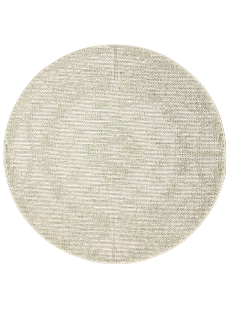 In- & Outdoor Round Rug Bronco Mint
