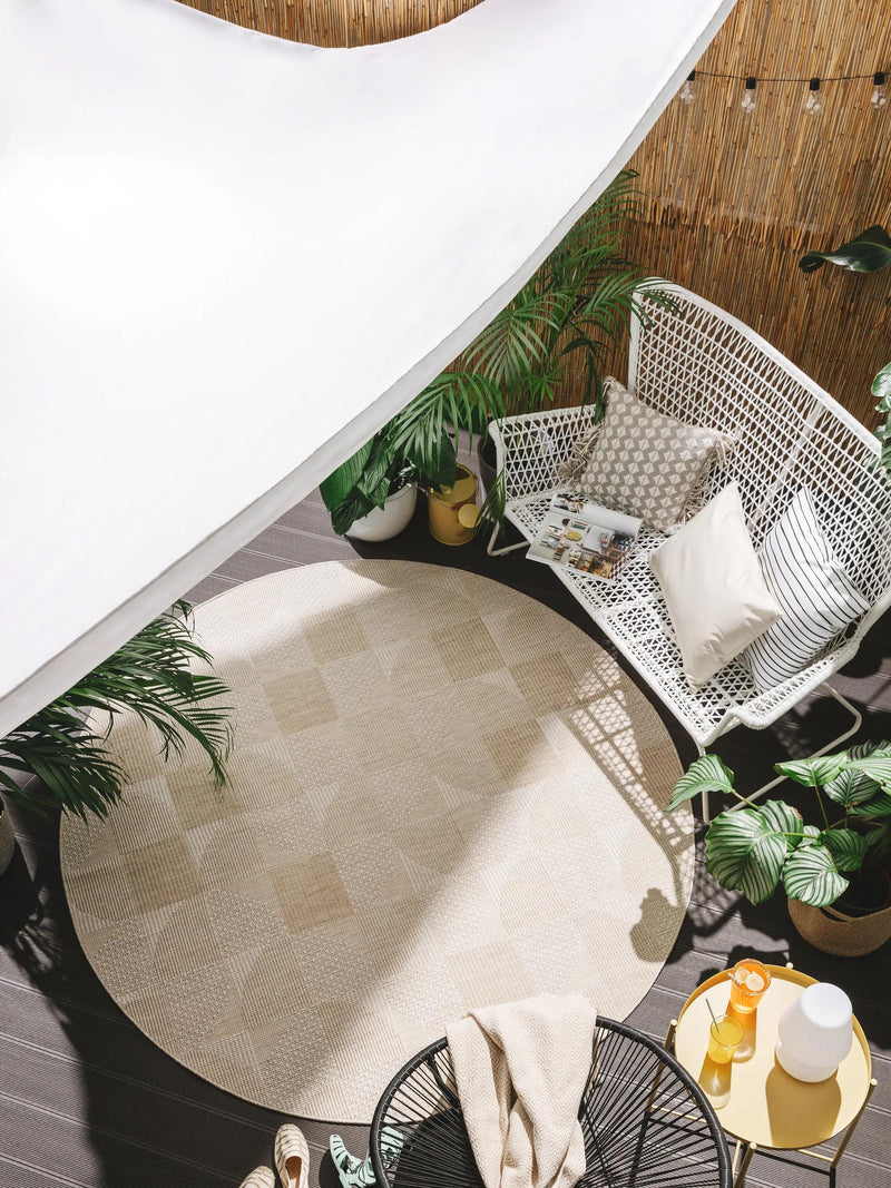 In- & Outdoor Teppich Bronco Creme