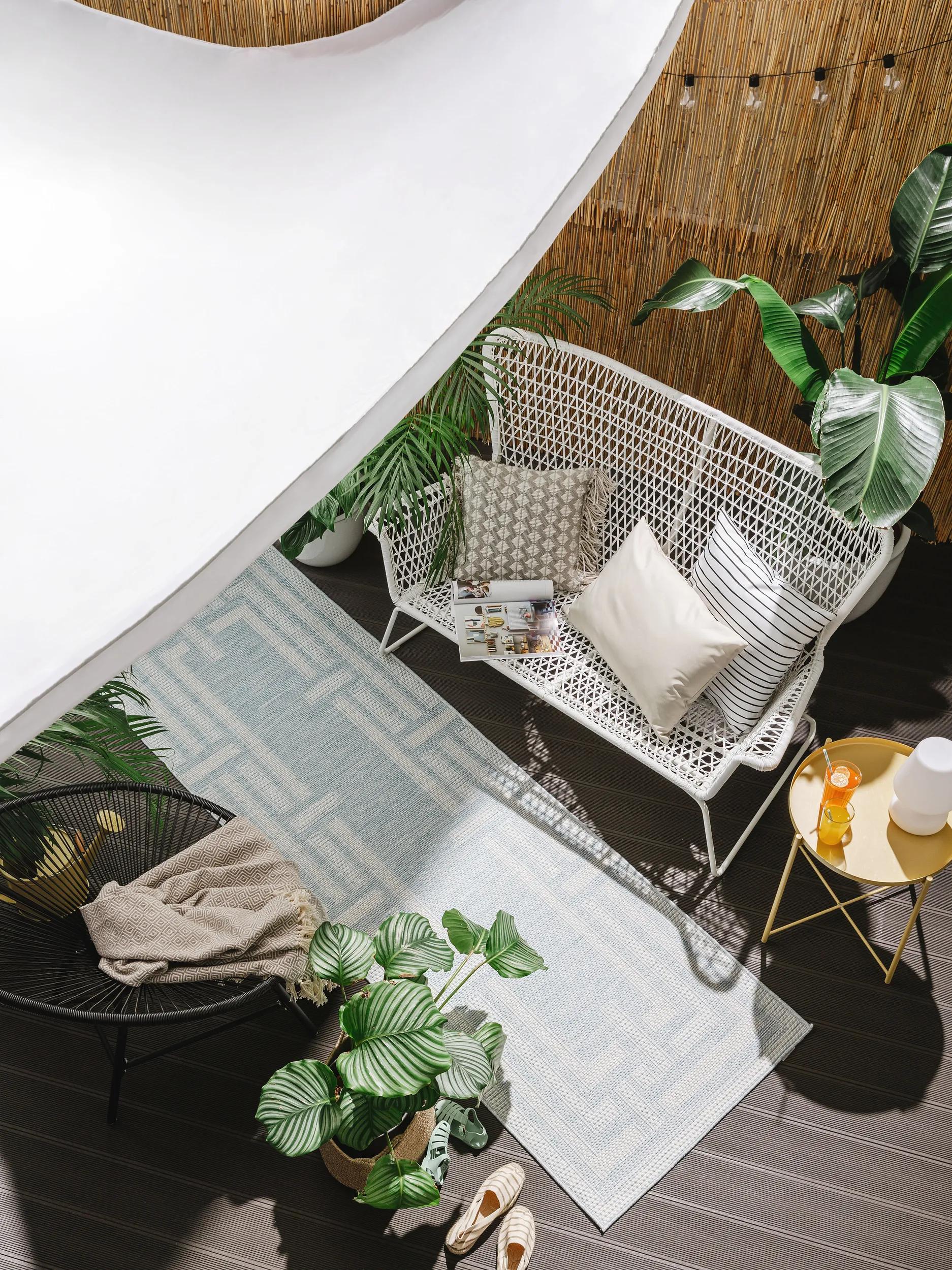 In- & Outdoor Läufer Bronco Blau