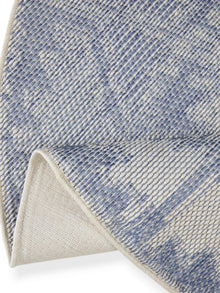 In- & Outdoor Round Rug Bronco Dark Blue