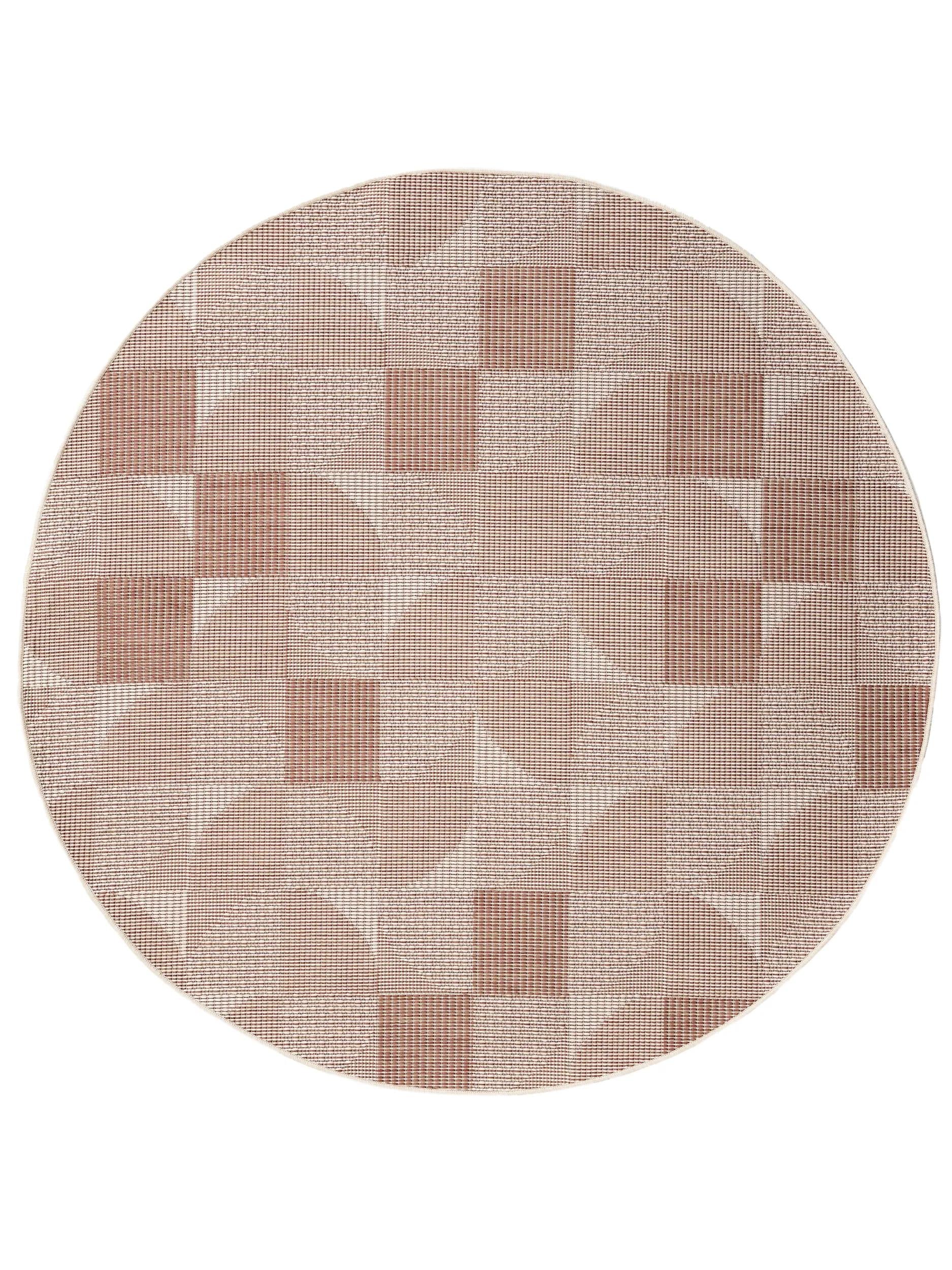 In- & Outdoor Round Rug Bronco Terracotta