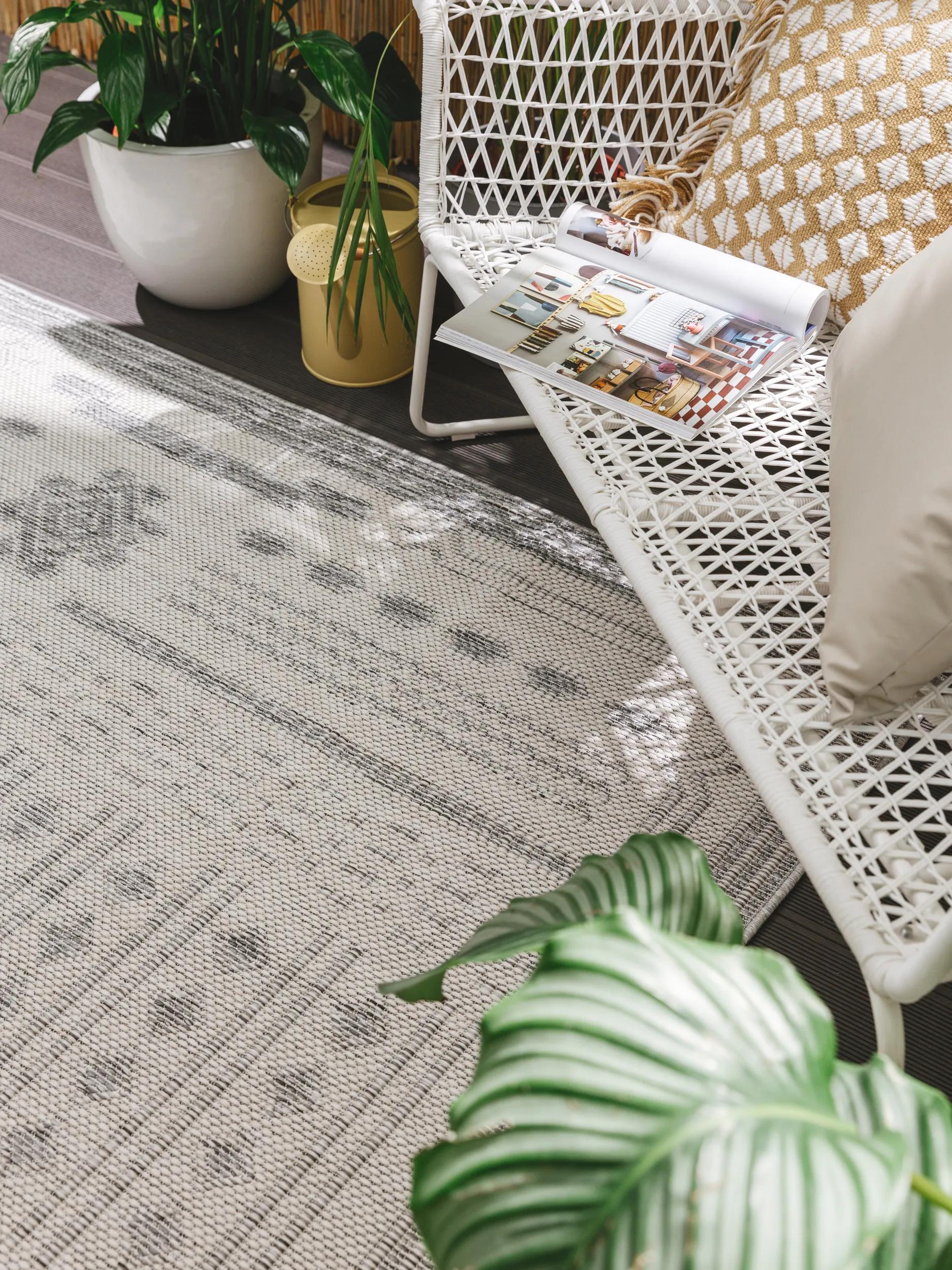 Alfombra para interior y exterior Bronco Gris