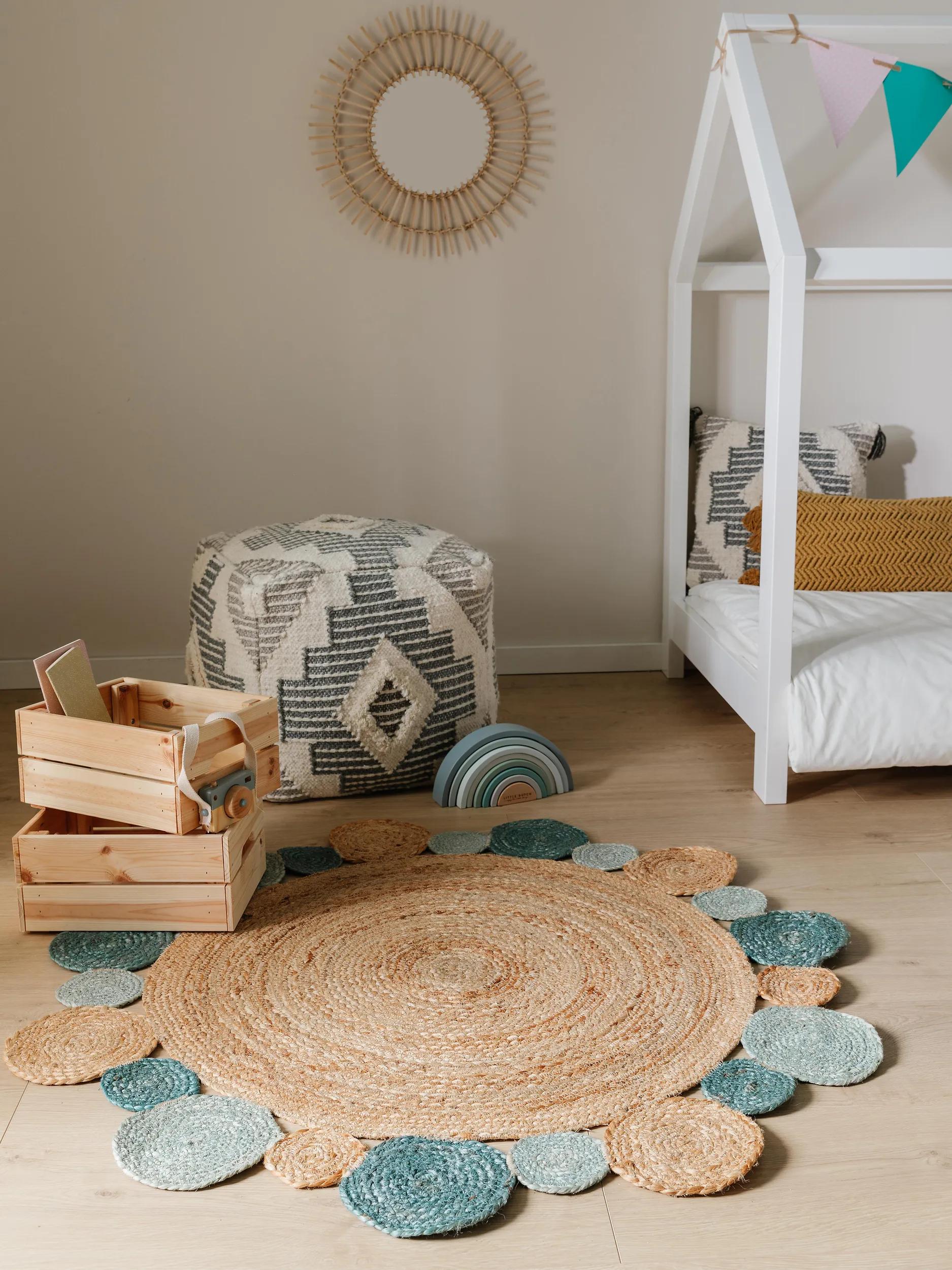 Kids rug Bubbles Turquoise