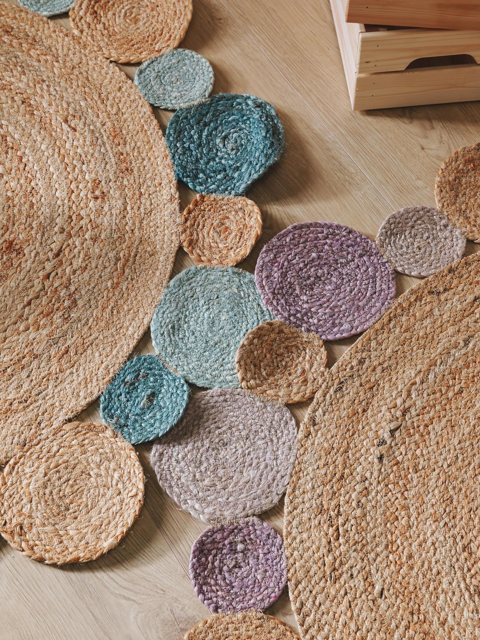 Kids rug Bubbles Turquoise