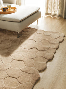 Tapis en laine Camino beige