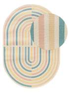 Tapis d'intérieur et d'extérieur Candy multicolore