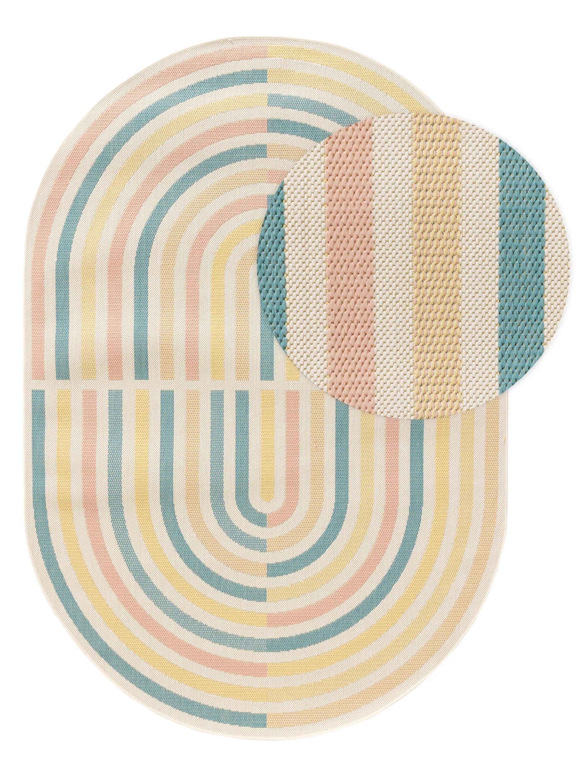Tapis d'intérieur et d'extérieur Candy multicolore