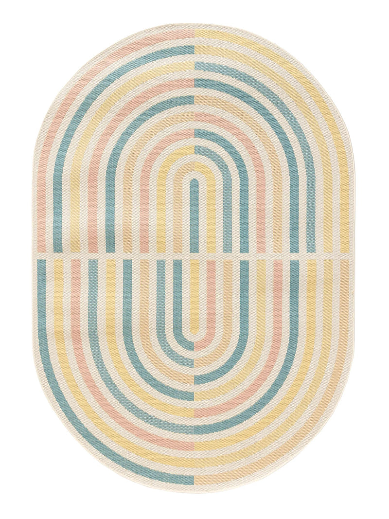 Alfombra para interior y exterior Candy multicolor