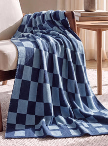 Cotton Blanket Carli Blue