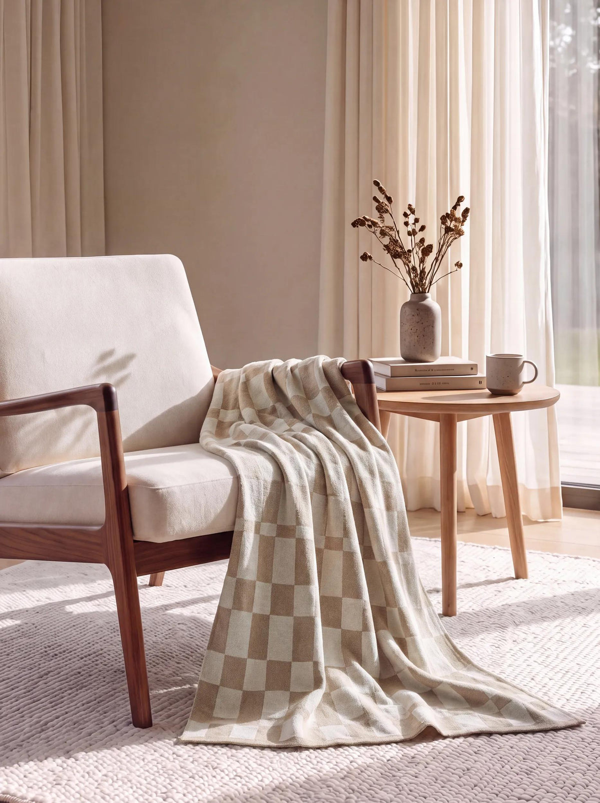 Cotton Blanket Carli Beige