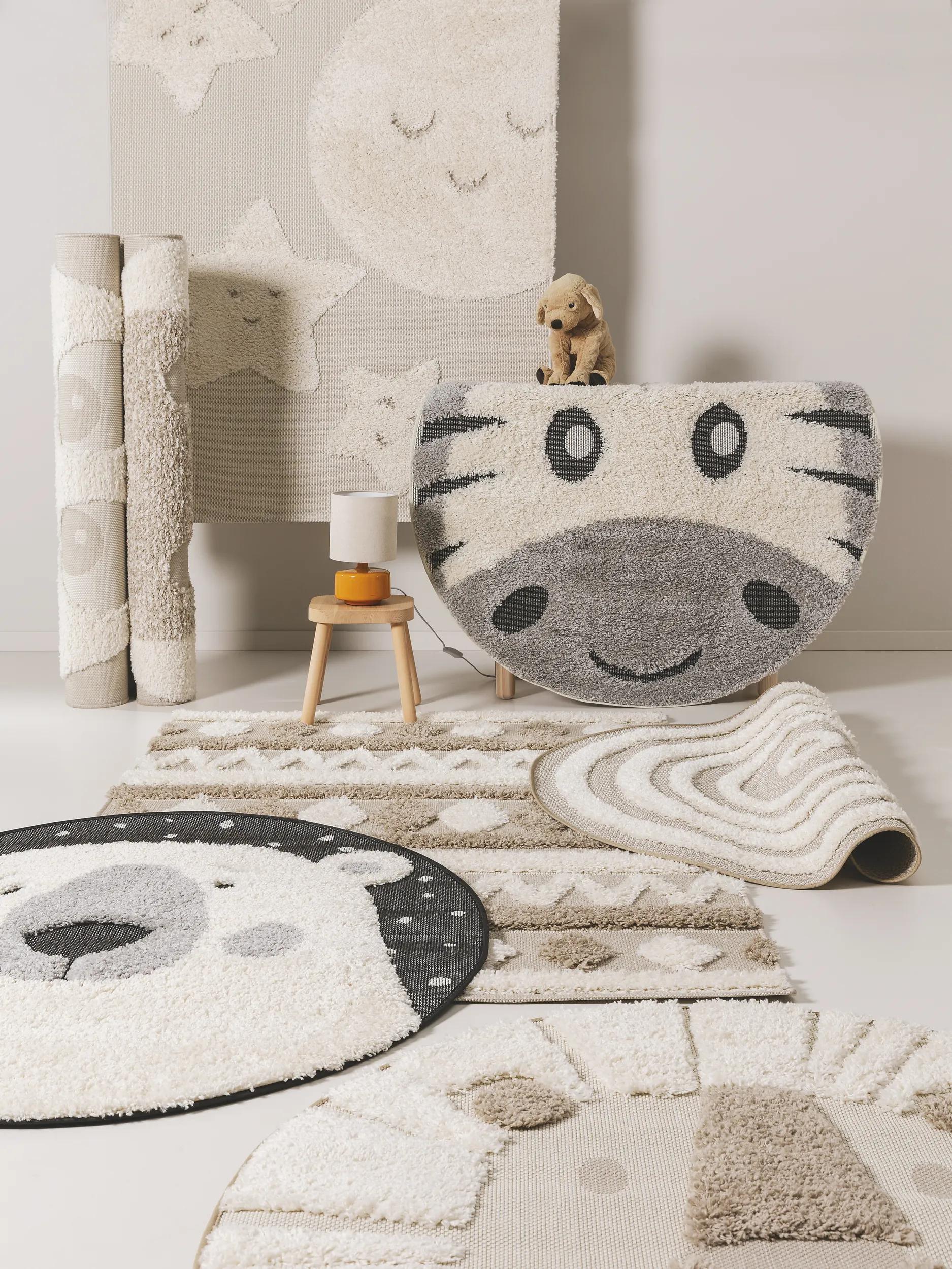 Kids rug Carlo Cream/Taupe